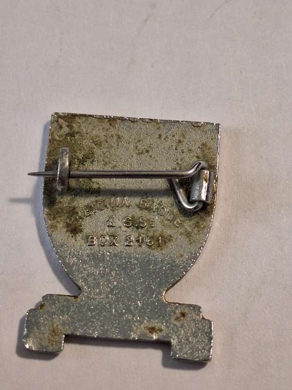 Vintage Barclays D C  O pin badge