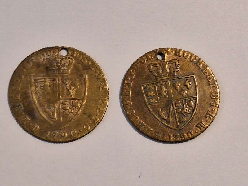 2 x Antique Gaming tokens