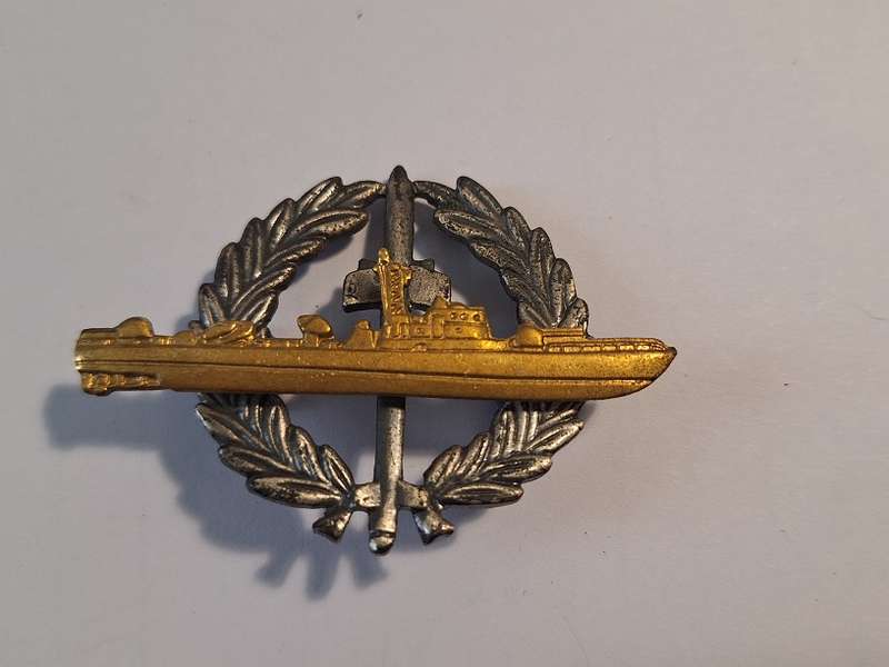 SA Navy strike craft bi metal badge