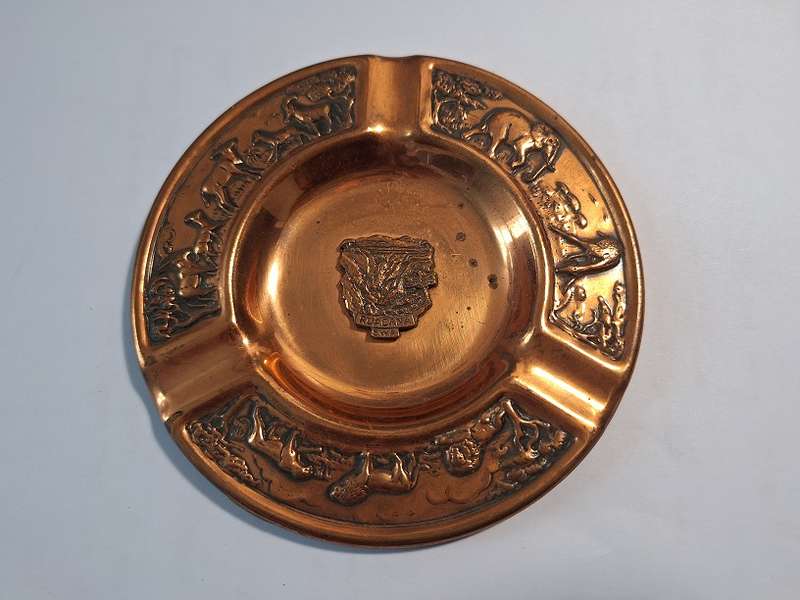 Ruacana SWA copper ashtray 14cm diameter