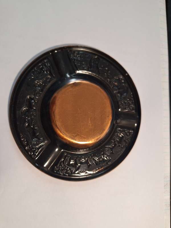 Ruacana SWA copper ashtray 14cm diameter