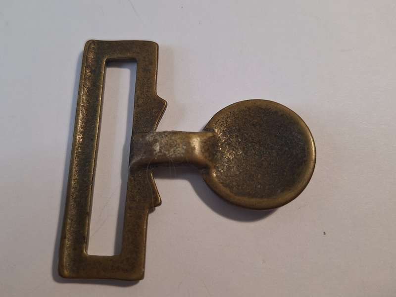 WW1 British brass belt buckle 6 x 6.25cm