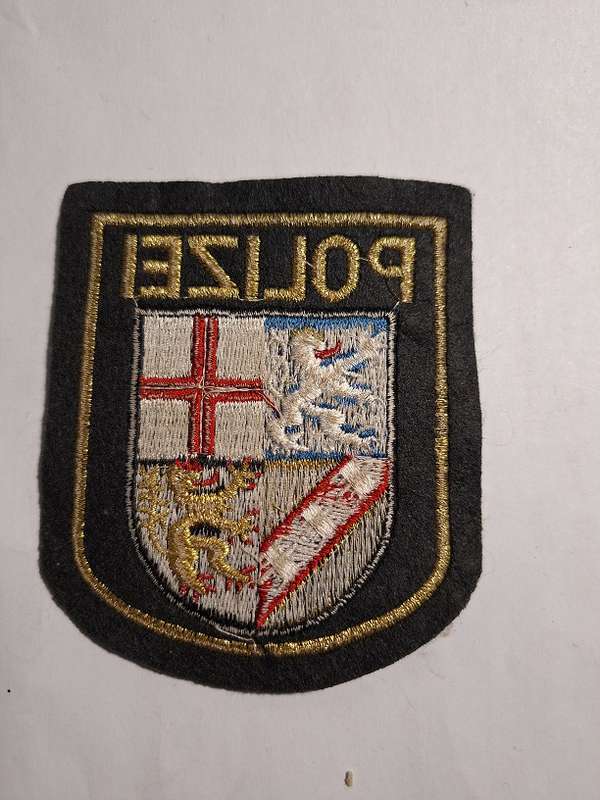 Saarland German Polizei patch