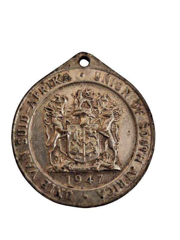 1947 Commemorative medallion of Royal visit to South Africa