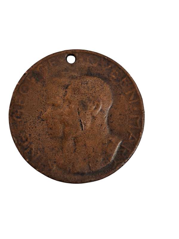 1911 Coronation of King George V and Queen Mary medallion