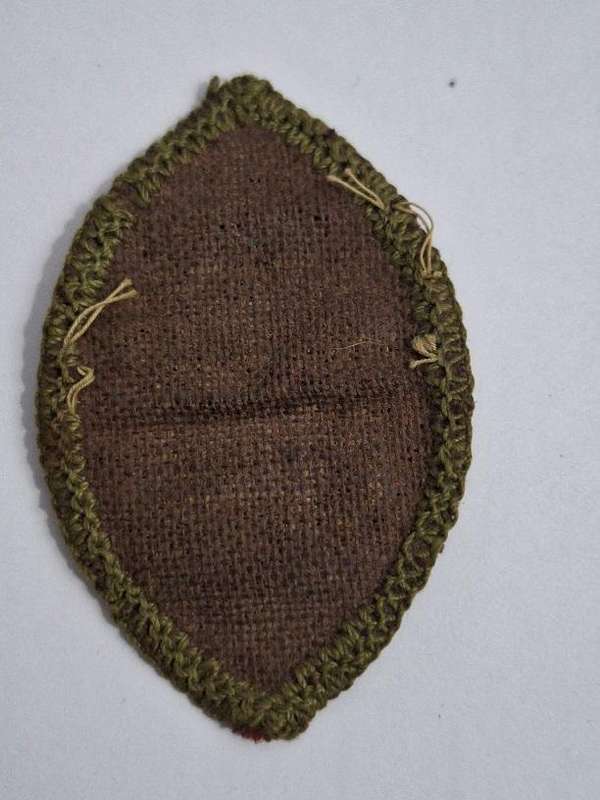 Vintage red flame boy scout fireman proficiency badge