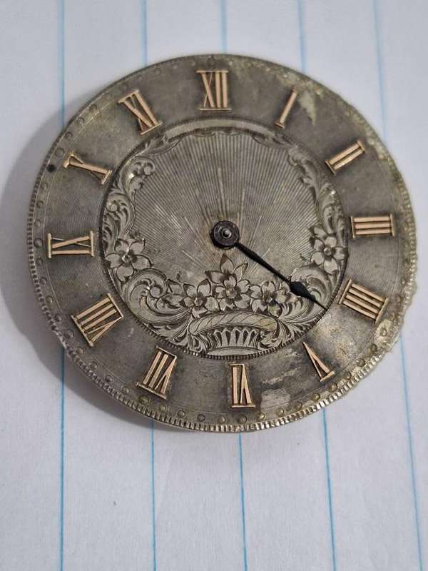 Antique Cragg Geneve pocket watch face and movement