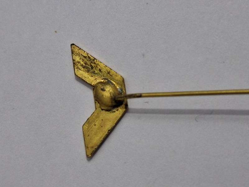 Vintage El Al Israel gold tone stick pin