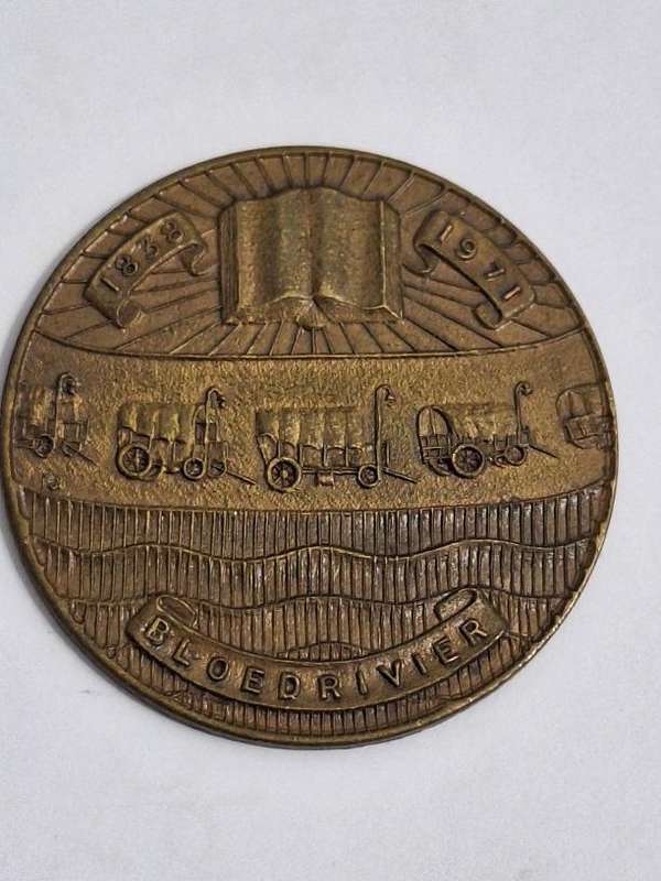 Rare Bloed Rivier Medal issued 1971