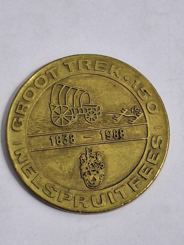 Groot Trek 150 year commemorative medal Nelspruit Fees
