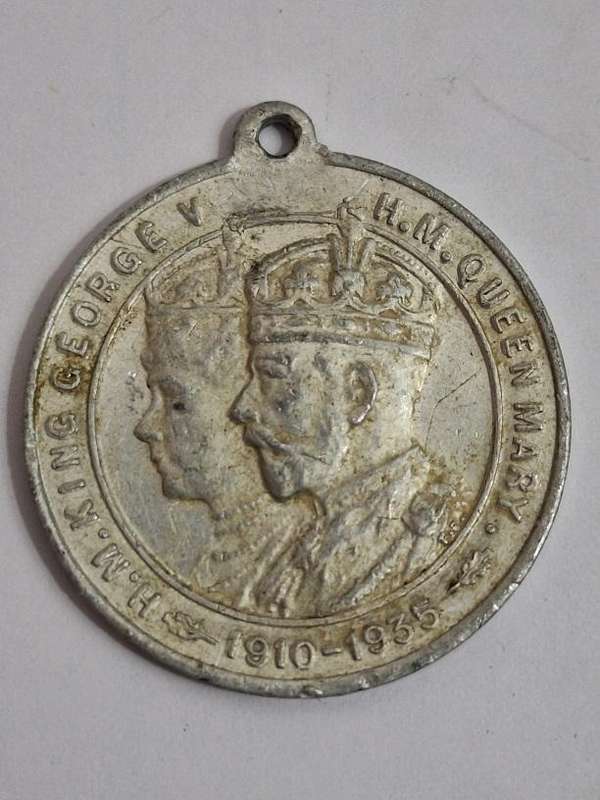 Alluminium silver jubilee medal