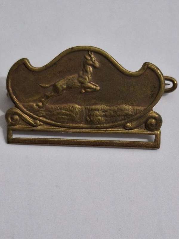 Springbok medal mounting brooch