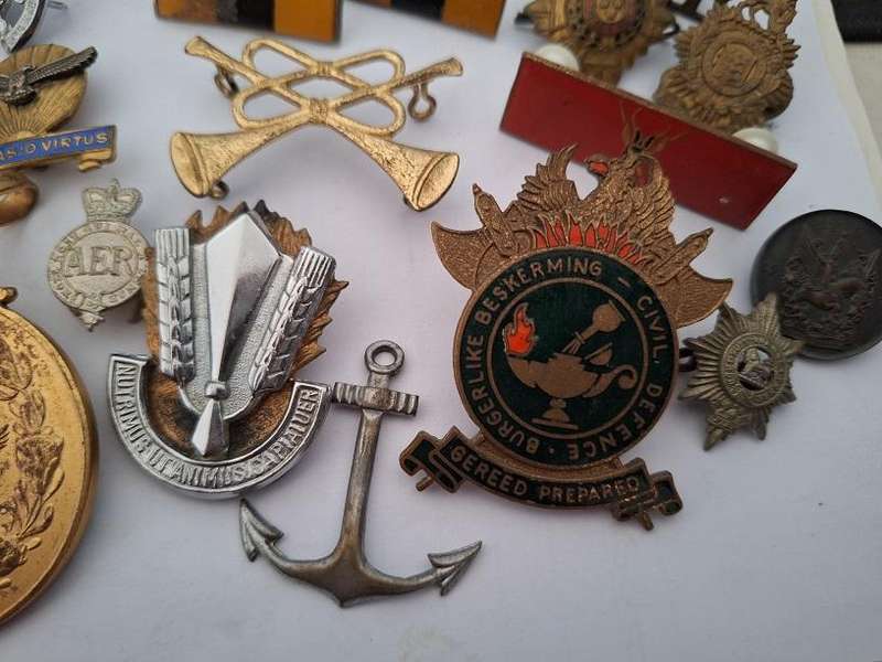 Variety of military badges