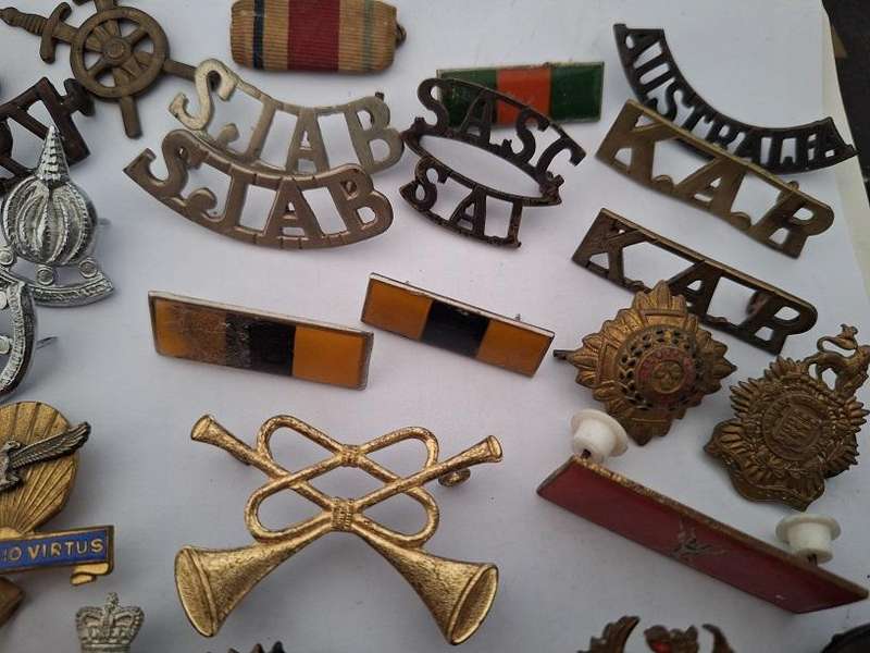 Variety of military badges