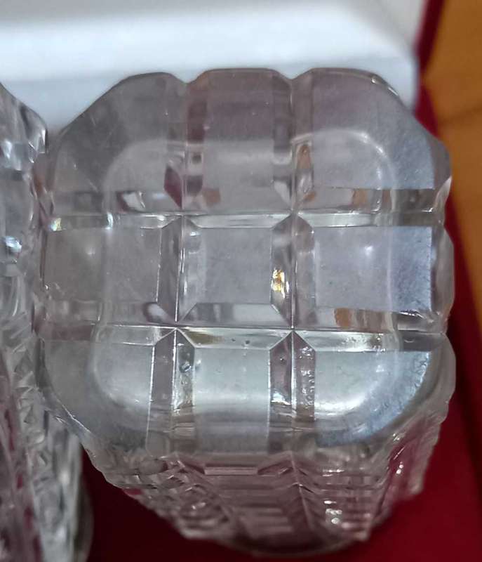 Antique Henry Manton Hallmarked Sterling Silver And Crystal Pepper Shaker and Pot with Spoon