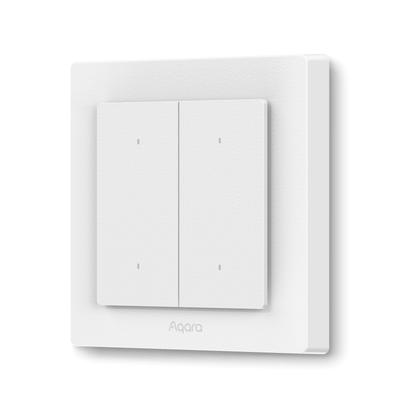 Aqara Light Switch H2 EU - 2 in 1 With Neutral & No Neutral (4 Buttons, 2 Channels) | AQ-CTRL-SW4-WA