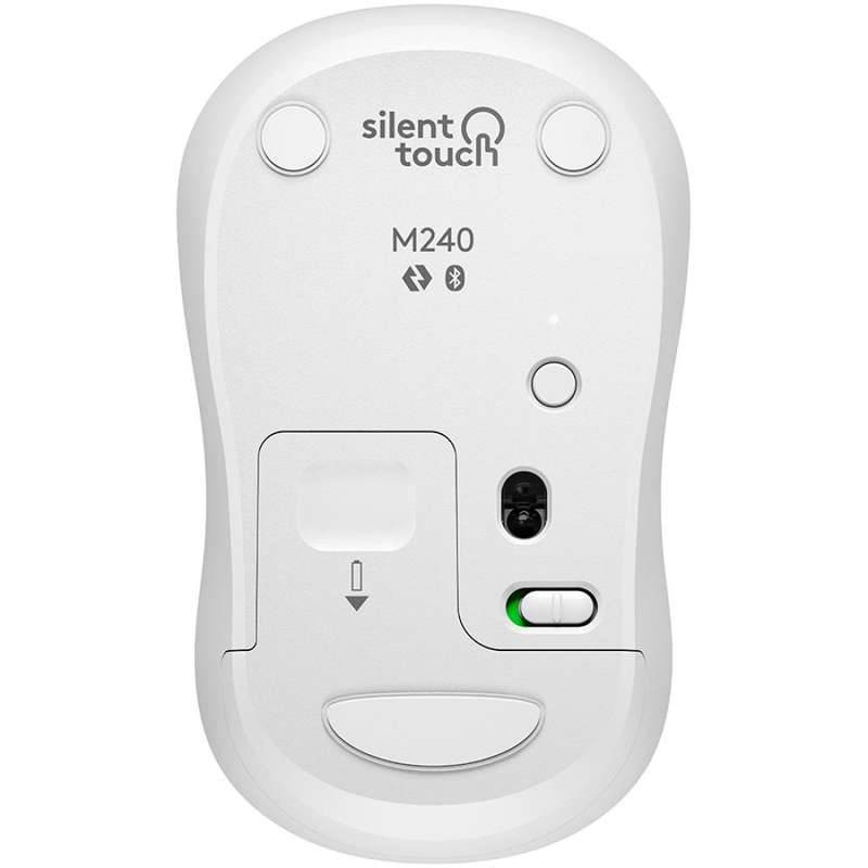 Logitech M240 Silent Bluetooth Mouse Off-White
