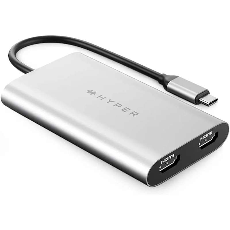HyperDrive Dual 4K HDMI to USB-C Adapter (for MacBook M1, M2, and M3)