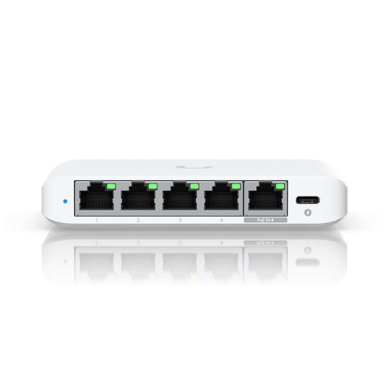 Ubiquiti UniFi Flex Mini 2.5Gbps 5 Port Switch with PoE Input  USW-Flex-2.5G-5-EU