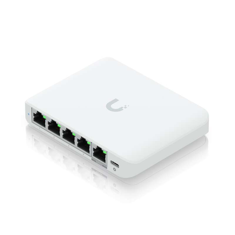 Ubiquiti UniFi Flex Mini 2.5Gbps 5 Port Switch with PoE Input  USW-Flex-2.5G-5-EU