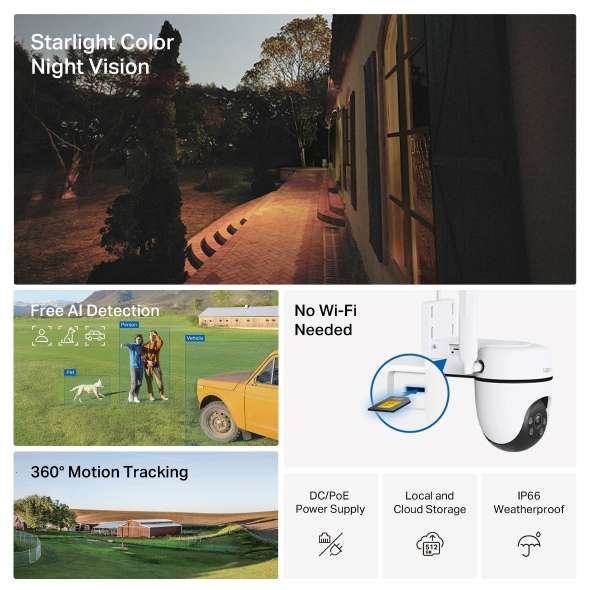 TP-Link Tapo C501GW | Outdoor Pan/Tilt 4G LTE Camera