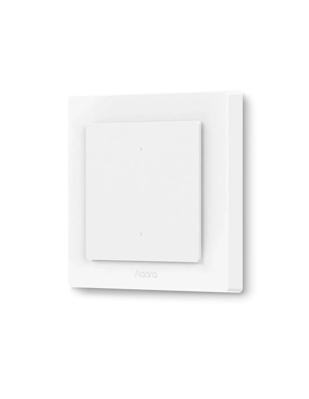 Aqara Light Switch H2 EU - 2 in 1 With Neutral & No Neutral (2 Buttons, 1 Channel) | AQ-CTRL-SW2-WAL