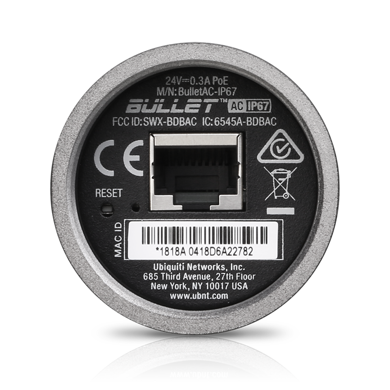 Ubiquiti UISP airMAX Bullet Dual Band AC IP67 | BulletAC-IP67