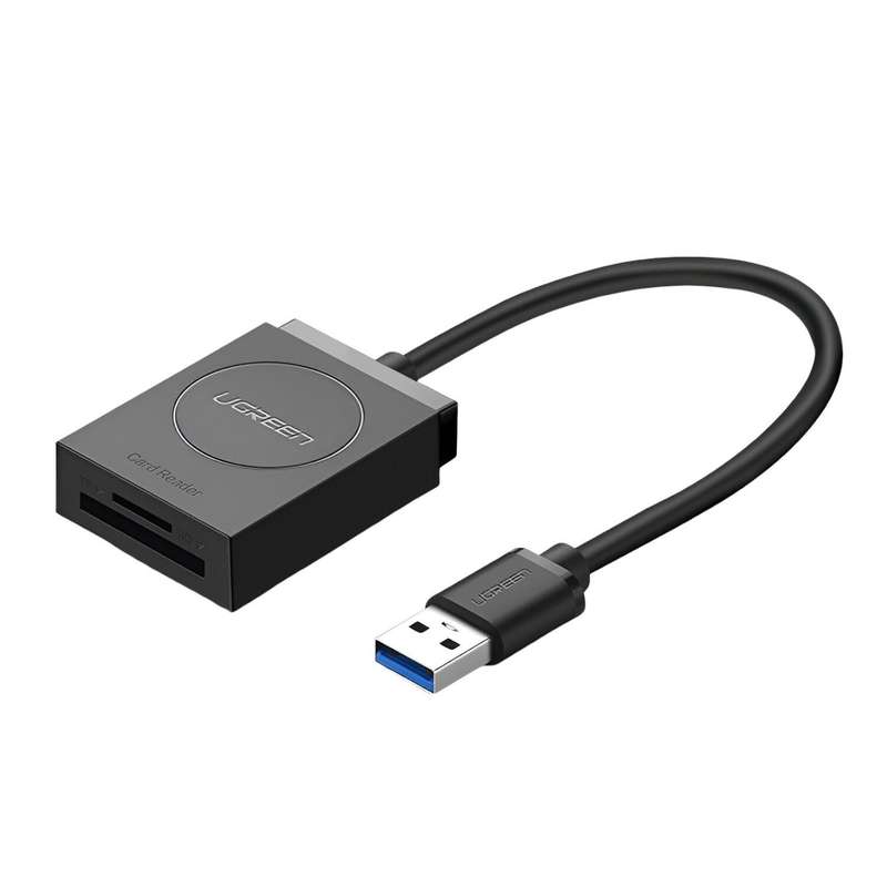 UGreen 20250 USB 3.0 Dual Slot Card Reader for SD/TF Cards  5Gbps Data Transfer