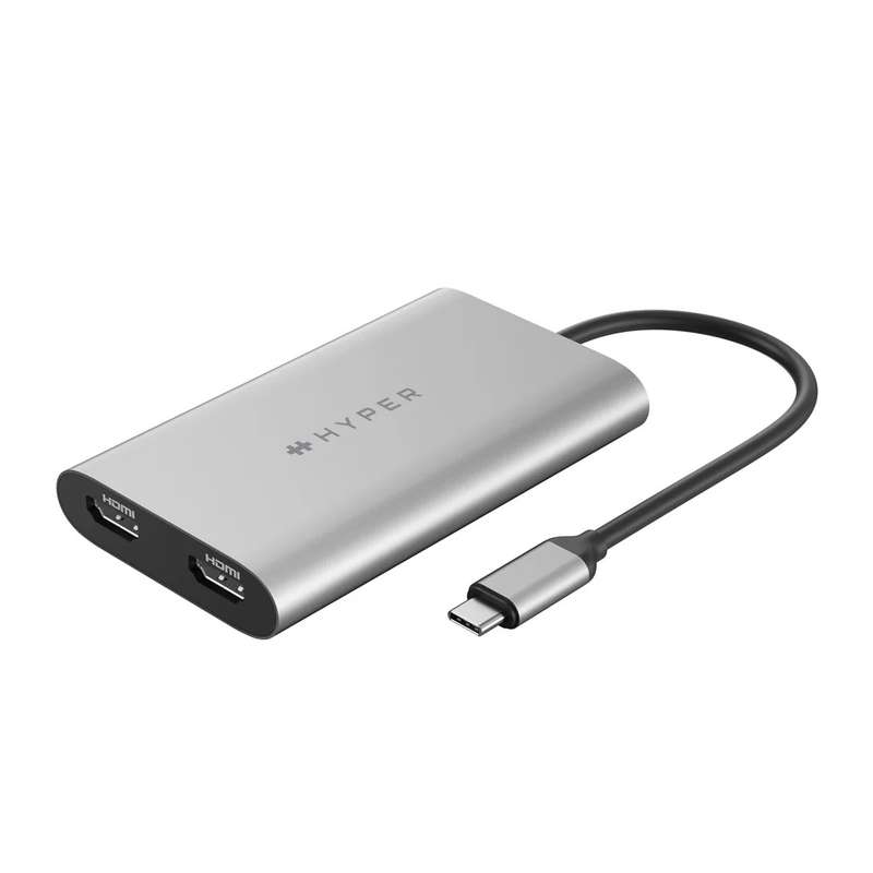 HyperDrive Dual 4K HDMI to USB-C Adapter (for MacBook M1, M2, and M3)