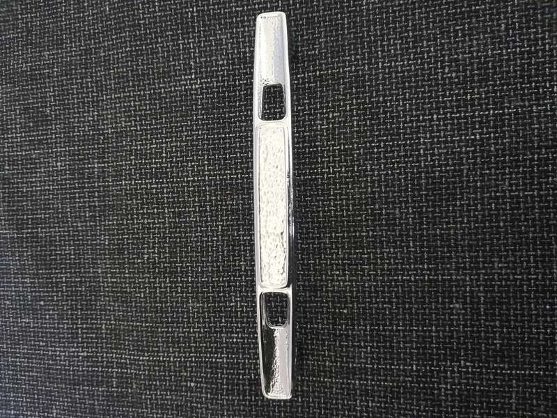 Vintage metal door handles silver x 5