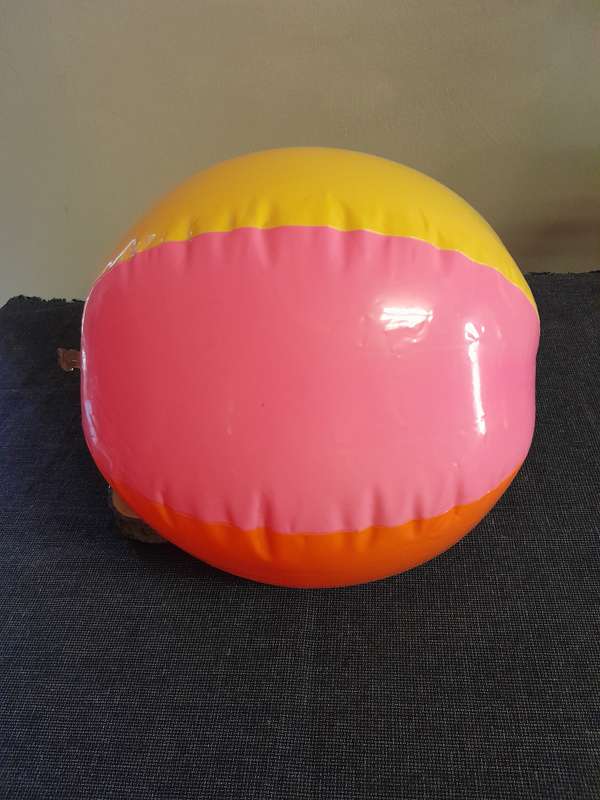Inflatable colorful beach ball