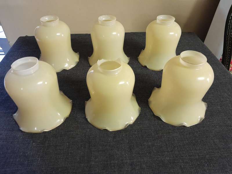 Vintage chandelier 3 arm light fittings x 2