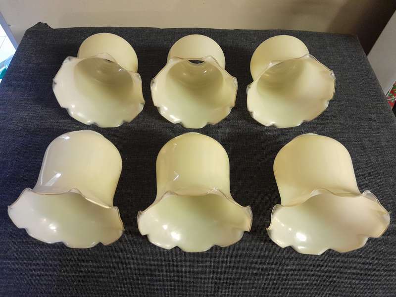 Vintage chandelier 3 arm light fittings x 2