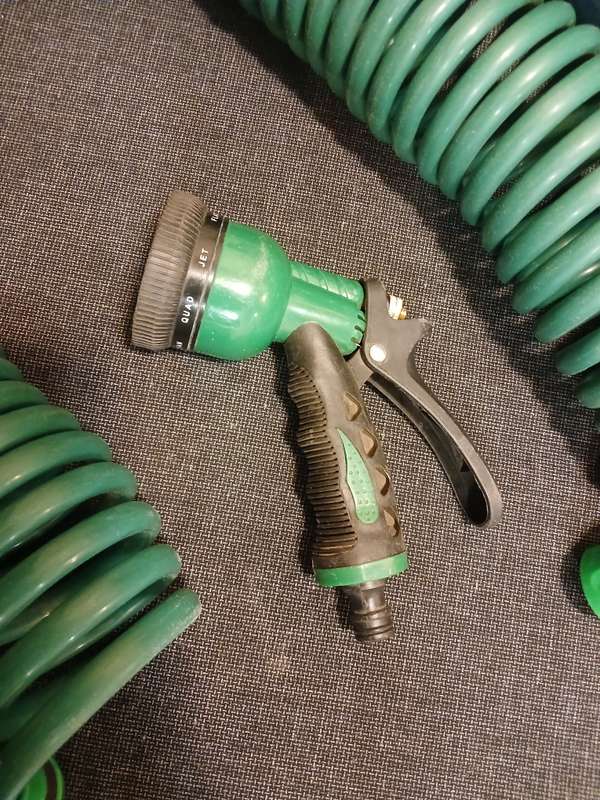Spiral Garden Hose 15m with sprayer