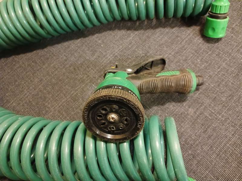Spiral Garden Hose 15m with sprayer