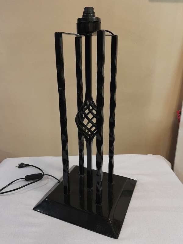 Wrought iron floor lamp stand