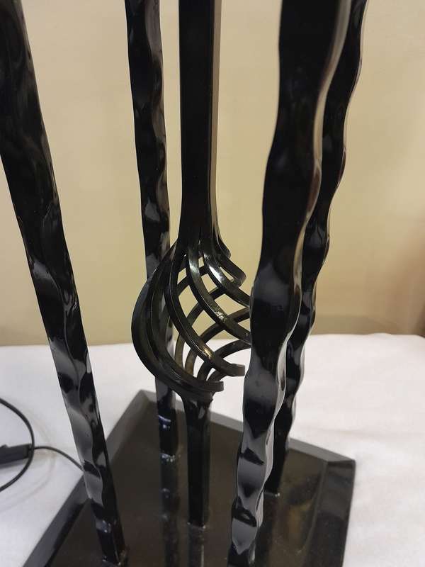 Wrought iron floor lamp stand