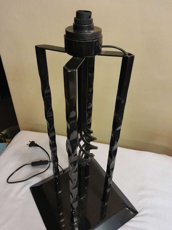 Wrought iron floor lamp stand