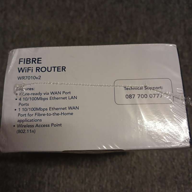 Fibre router WiFi
