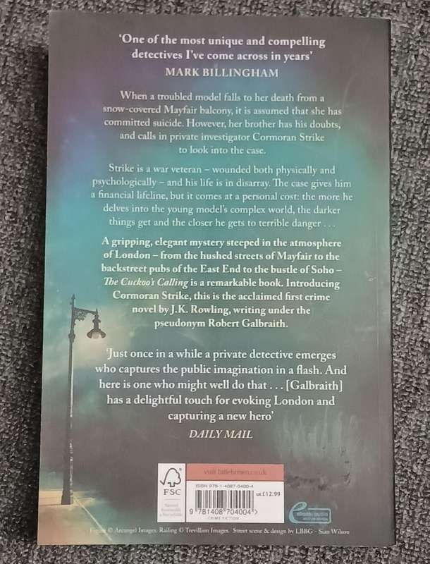 The Cuckoo's Calling by JK Rowling
