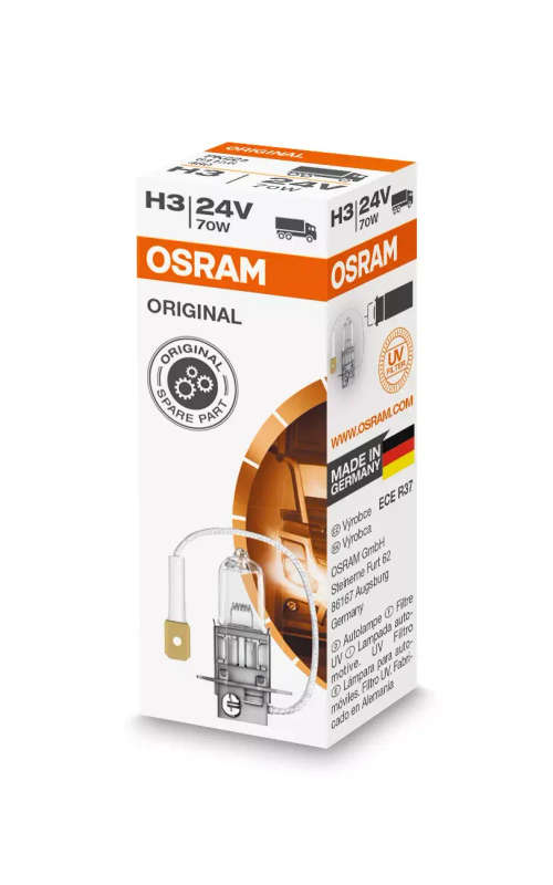 OSRAM 24V Premium H1, H3, H4 or H7