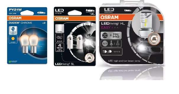OSRAM H4 LED Bulb Combo : LED Set H4, W5W LED, Chrome Indicator