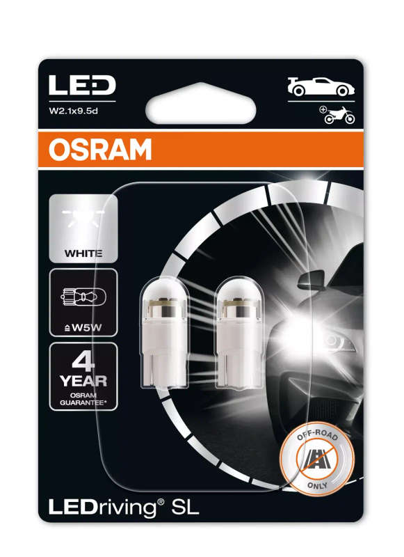 OSRAM H4 LED Bulb Combo : LED Set H4, W5W LED, Chrome Indicator