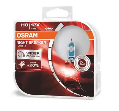 OSRAM Night Breaker Laser Set H1, H3, H4, H7, H8, H11, HB3 or HB4