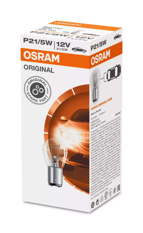 OSRAM Premium 12V Range: C5W, P21/W, P21/5W or P21W Amber bulb (Standard)