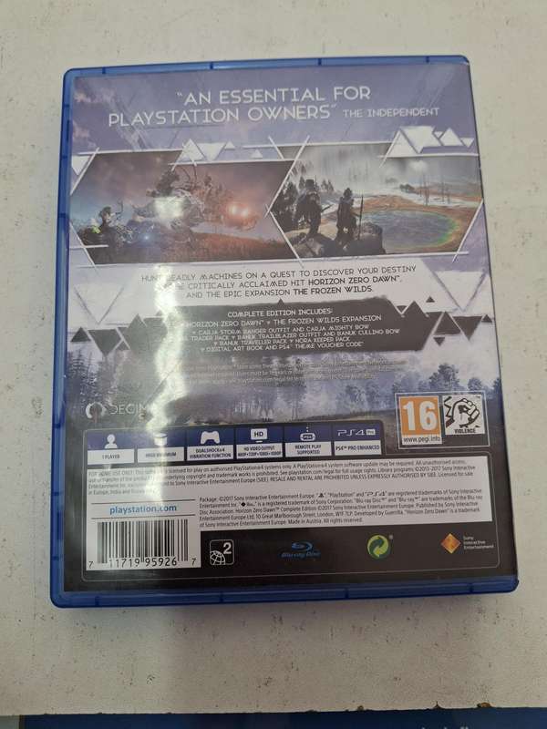 PS4 GAME HORIZON ZERO DAWN