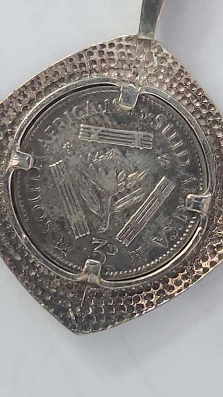 1943 3 DARIUS GEORGIVS VI REX IMPERATOR COIN ON 22CM CHAIN 925 STERLING SILVER