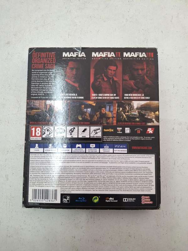 MAFIA TRILOGY PS4 GAME
