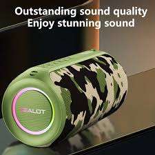 ZEALOT S32 MAX - 20W HIGH POWER BLUETOOTH SPEAKER WITH LIGHT - CAMO