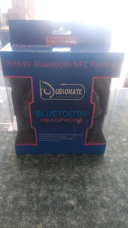 AUDIOMATE BLUETOOTH HEADPHONES BLACK